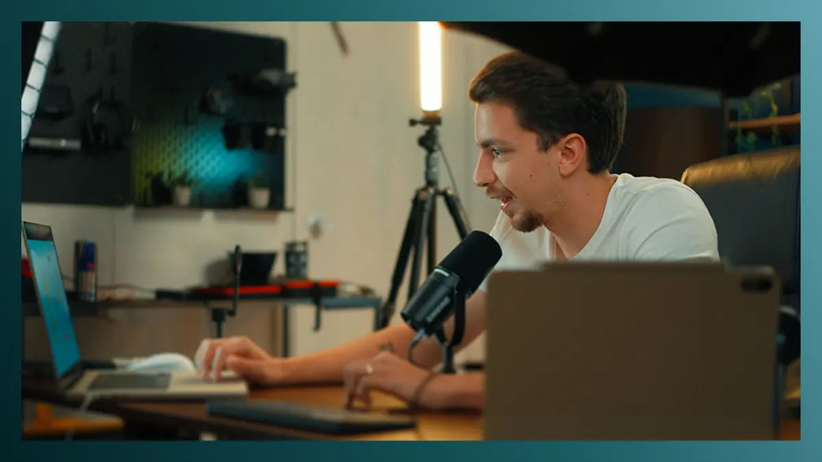 Vitor conduzindo o encontro ao vivo