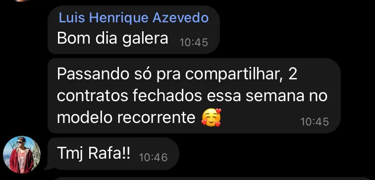 Depoimento de aluno do MR