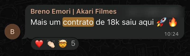 Depoimento de aluno do MR